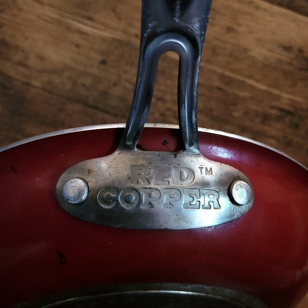 Red Copper BulbHead Ceramic Non-Stick Frying Pan Skillet Red‎ 10 Inch